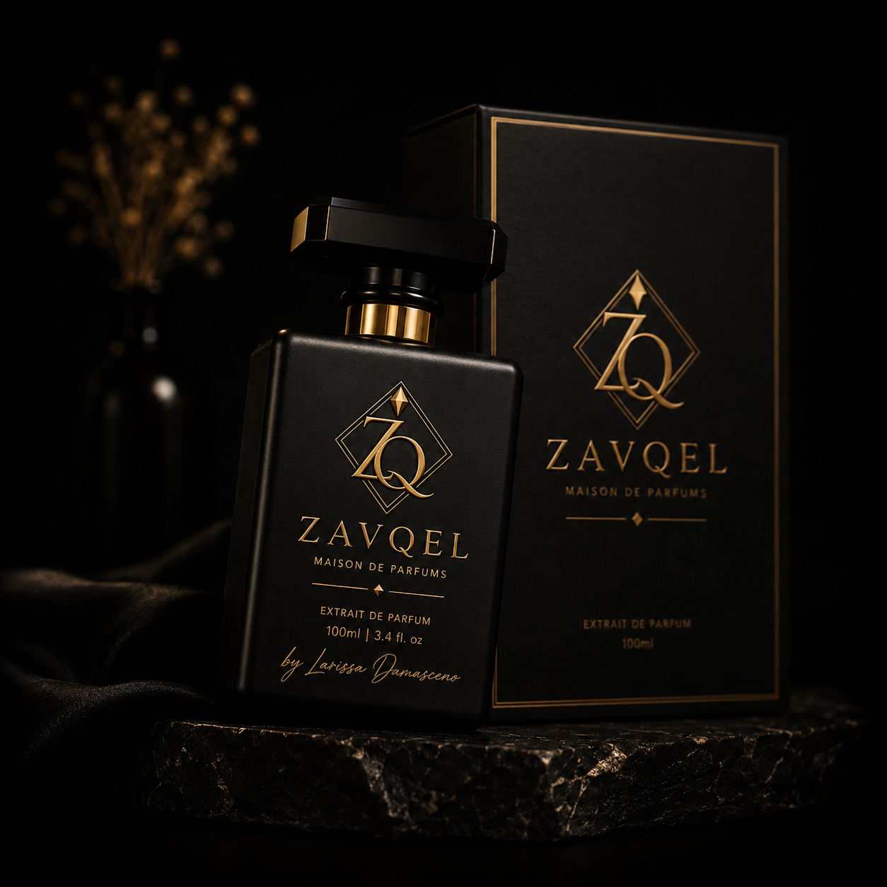 ZAVQEL 002 — Black Signature — by Larissa Damasceno
